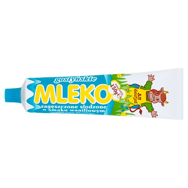 MLEKO ZAGĘSZCZONE GOSTYŃ SŁODZONE WANILIOWE 150G TUBA