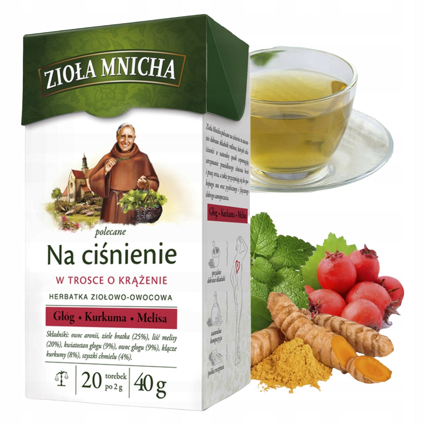 HERBATA ZIOLA MNICHA NA CISNIENIE