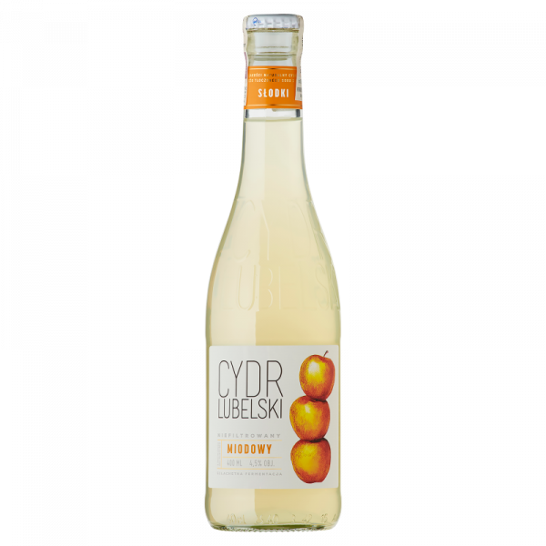 CYDR LUBELSKI MIODOWY NIEFILTROWANY 4.5% 400 ml AMBRA