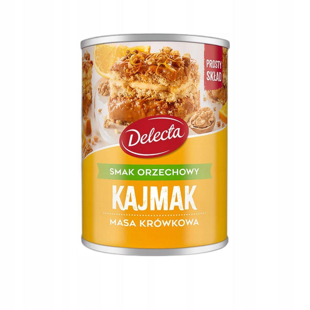 MASA KRÓWKOWA DELECTA KAJMAK O SMAKU ORZECHOWYM 400G