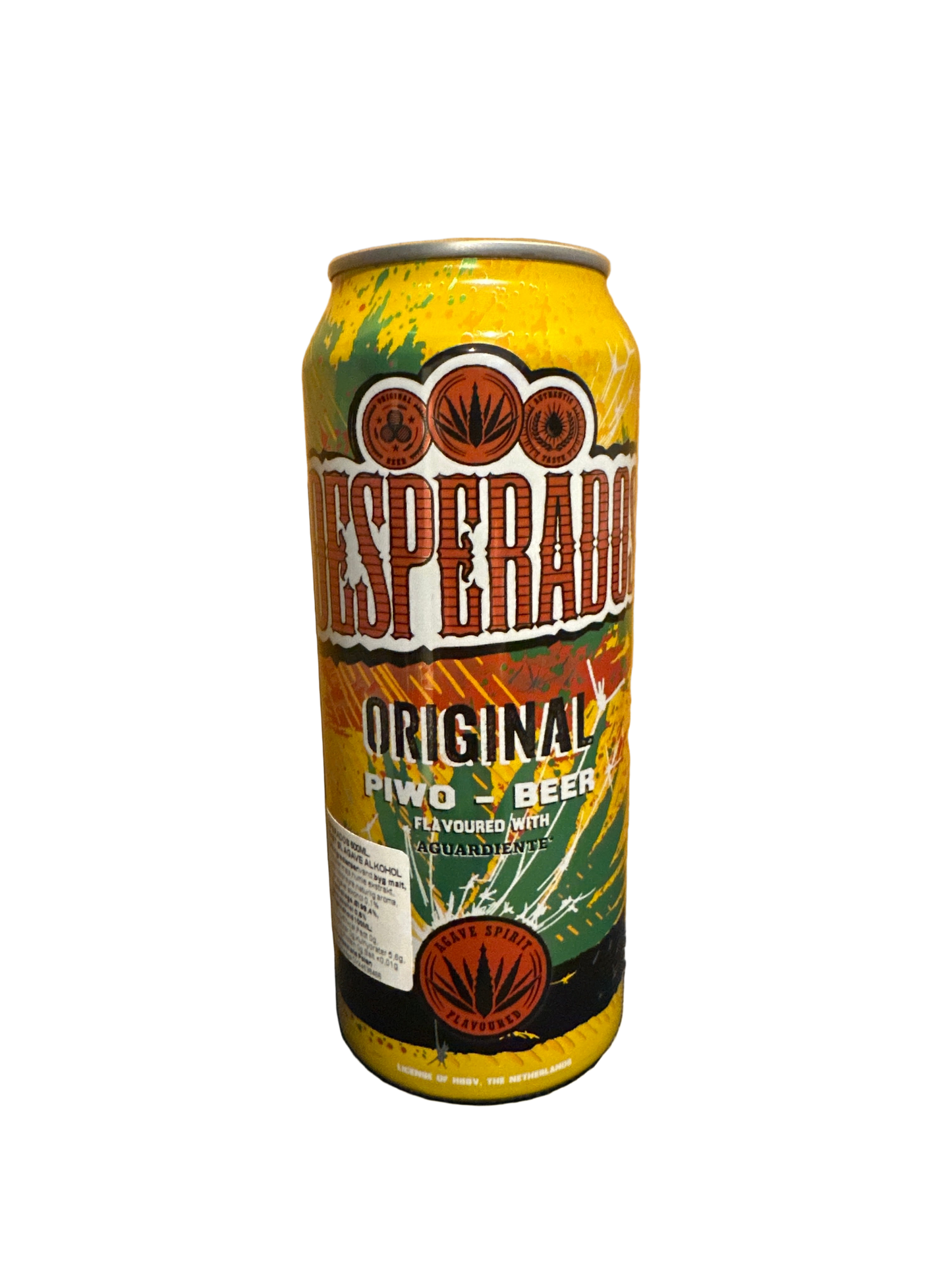 Danish beer Desperados in aluminum can, including deposit.
