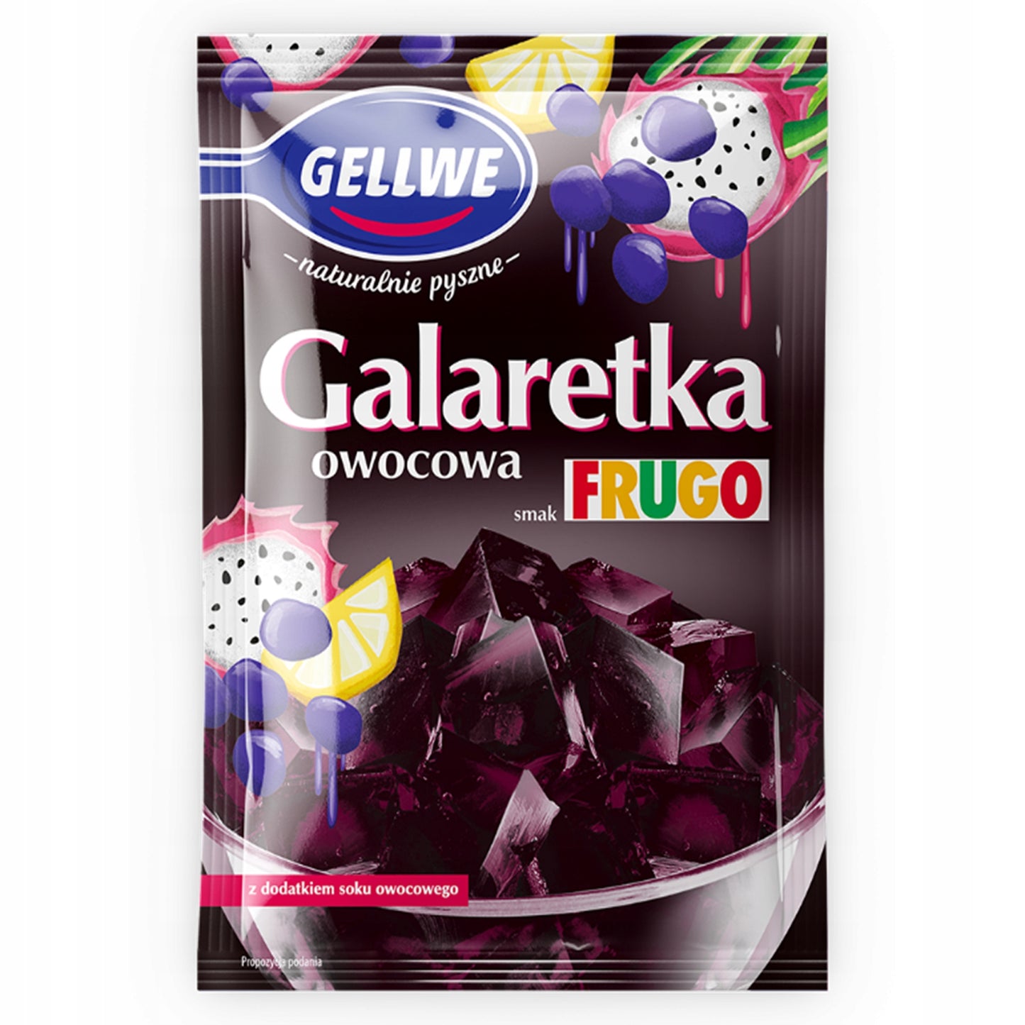 GALARETKA GELLWE OWOCOWA CZARNA FRUGO 72G