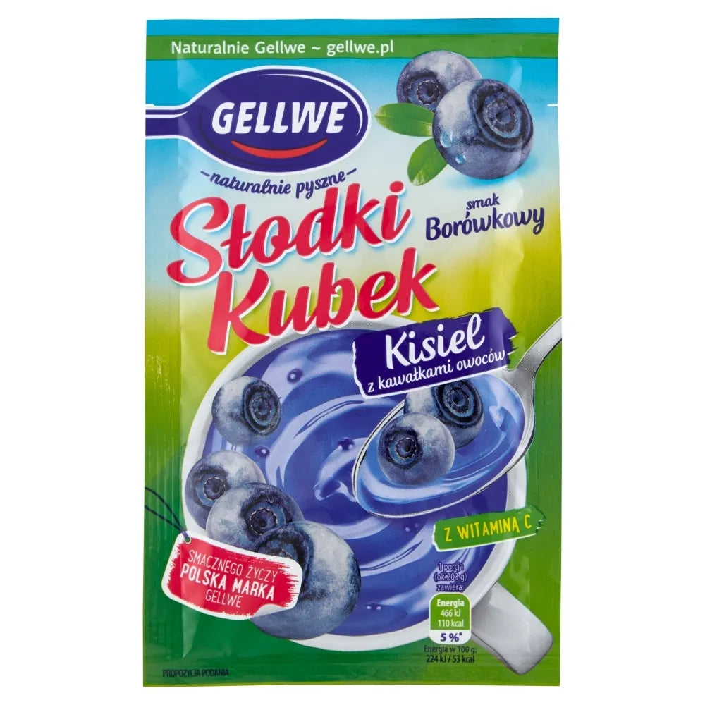 KISIEL GELLWE SLODKI KUBEK BOROWKOWY