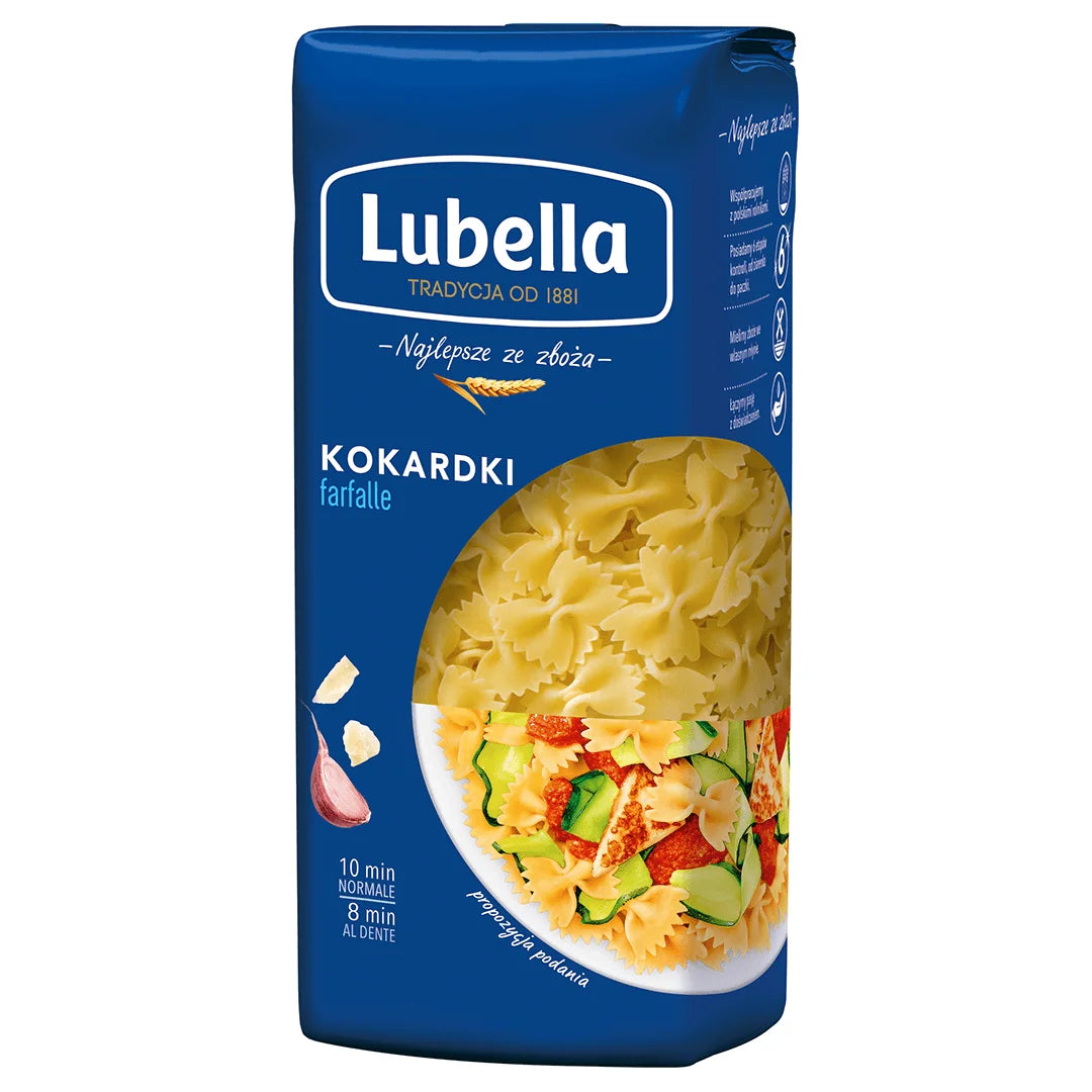 MAKARON LUBELLA PEŁNE KOKARDKA 400G