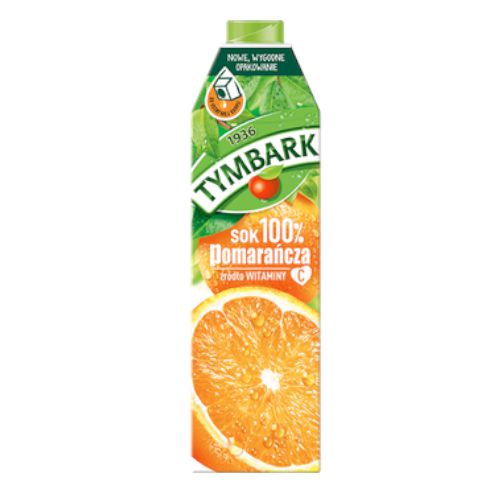 SOK TYMBARK 100% POMARANCZA BEZ CUKRU 1L
