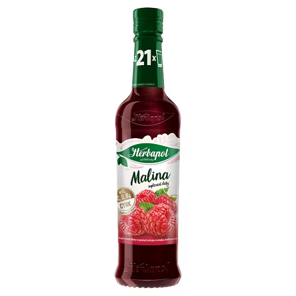 SYROP HERBAPOL OWOCOWA SPIZ MALINA 420ML