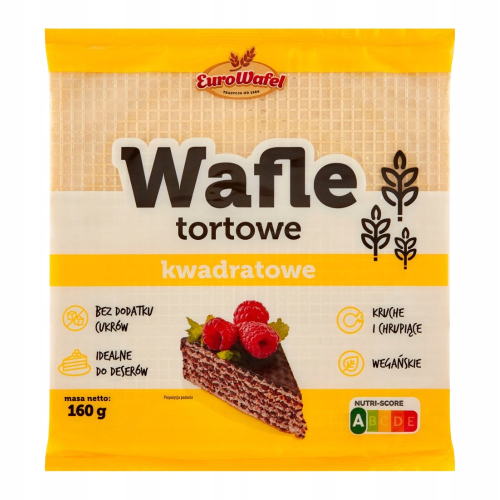 WAFLE TORTOWE EUROWAFEL 160G