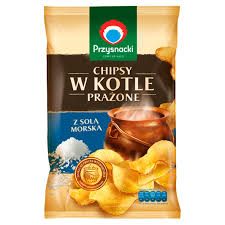 CHIPSY W KOTLE SOL MORSKA 125G