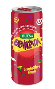 ORANŻADA CZERWONA HELLENA 250ML w tym kaucja ALU