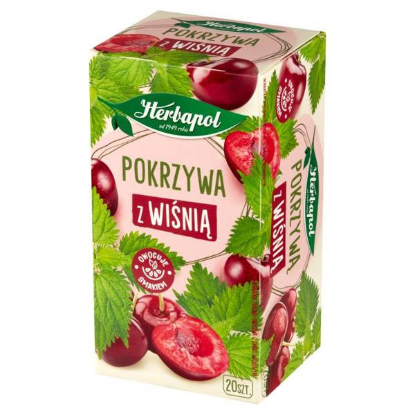 HERBATA HERBAPOL ZIELNIK POLSKI POKRZYWA Z WISNIA 20*1,5 G