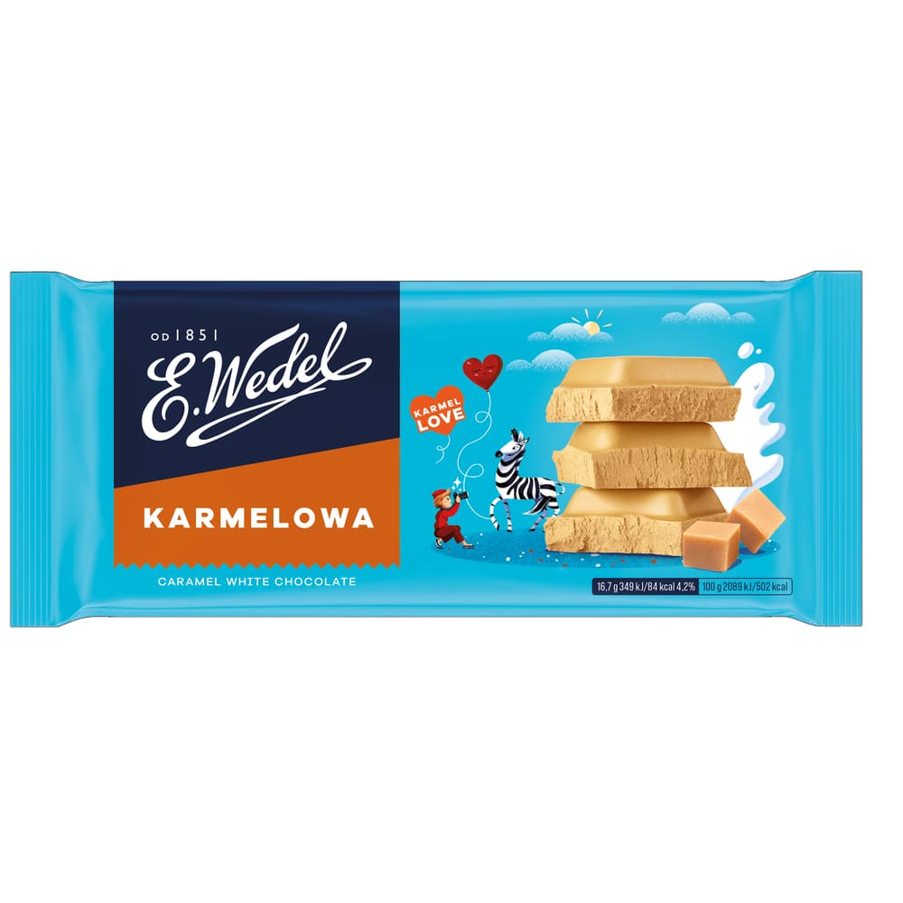 WEDEL KARMEL CZEKOLADA 80g