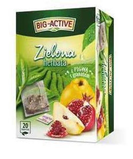 HERBATA BIG-ACTIVE ZIELONA Z PIGWA I GRANATEM 20X1,7G