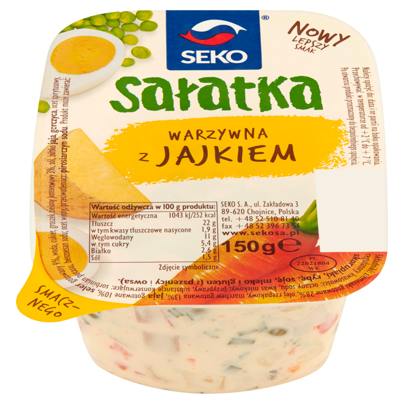 SALATKA Z JAJKIEM 150G  - SEKO