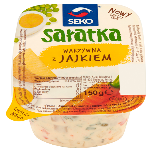 SALATKA Z JAJKIEM 150G  - SEKO