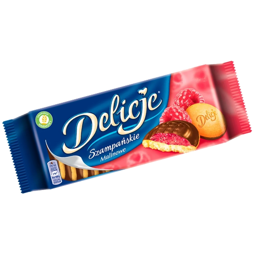 CIASTKA DELICJE MALINA 147G LU