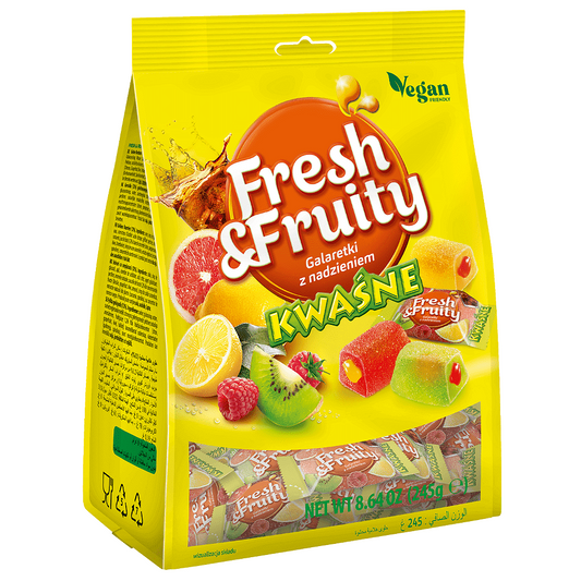 CUKIERKI GALARETKI FRESH&amp;FRUITY KWASNE 245 g