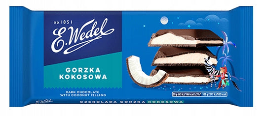 CZEKOLADA WEDEL GORZKA KOKOS 100G