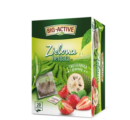 HERBATA BIG-ACTIVE ZIELONA TRUSK Z GRAVIOLA