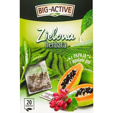 HERBATA ZIELONA PAPAJA Z GOJI BIG-ACTIV
