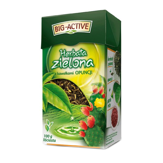 HERBATA ZIELONA Z OPUNCJA 100G BIG-ACTIVE