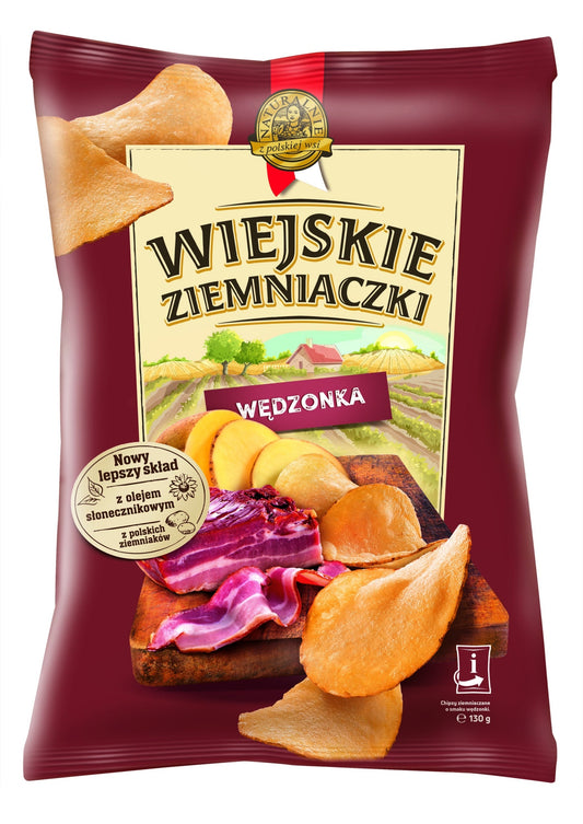 CHIPSY LORENZ WIEJSKIE ZIEMNIACZKI SZARPANA WIEPRZOWINA 130G