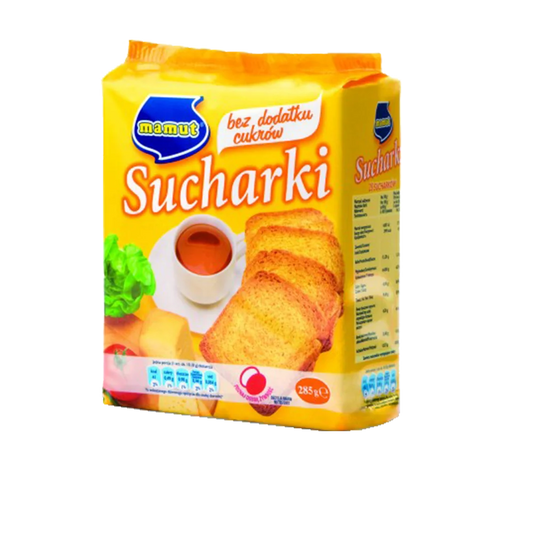 SUCHARKI MAMUT BEZCUKR 285G
