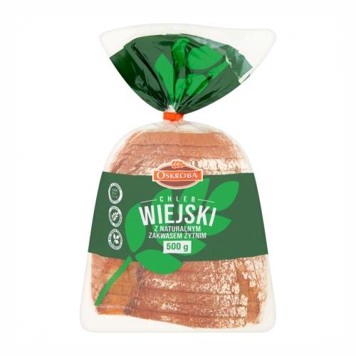 OSKROBA CHLEB KROJONY WIEJSKI 500G
