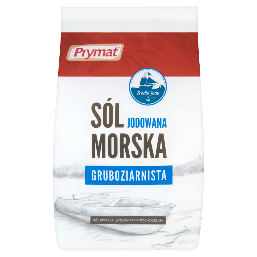 SOL PRYMAT MORSKA JODOWANA GRUBOZIARNISTA 900G