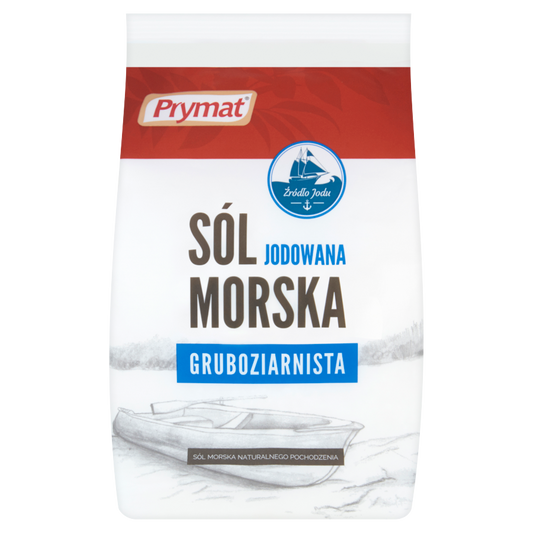 SOL PRYMAT MORSKA JODOWANA GRUBOZIARNISTA 900G