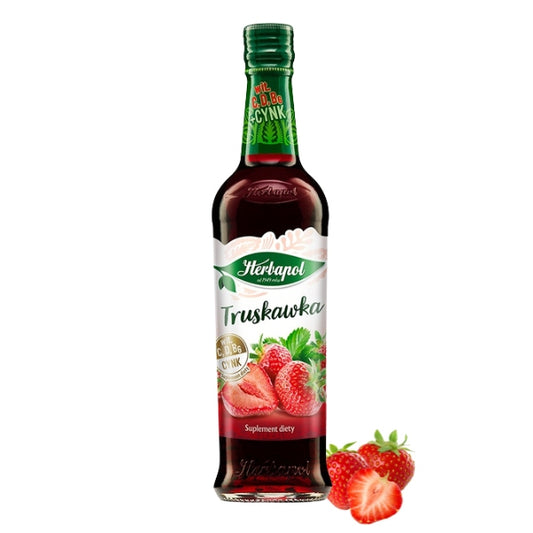 SYROP HERBAPOL OWOCOWA SPIZ TRUSKAWKA 420ML