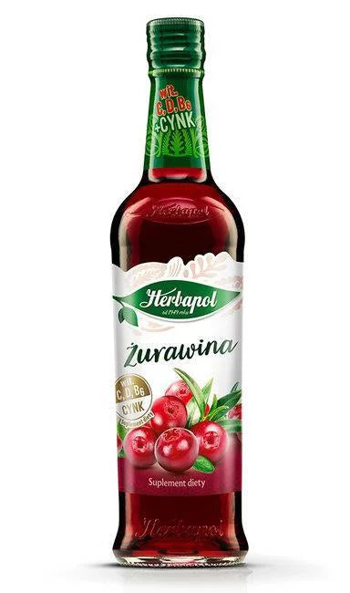 SYROP HERBAPOL OWOCOWA SPIZ ZURAWINA 420ML