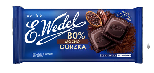 WEDEL CZEKOLADA MOCNO GORZKA 80g