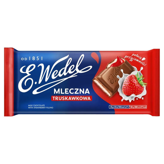 WEDEL CZECHOLADA TRUSKAWKA 100G