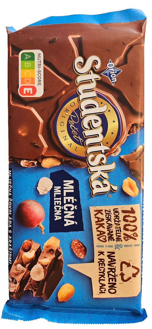 CZEKOLADA STUDENTSKA MLECZNA 170G NESTLE