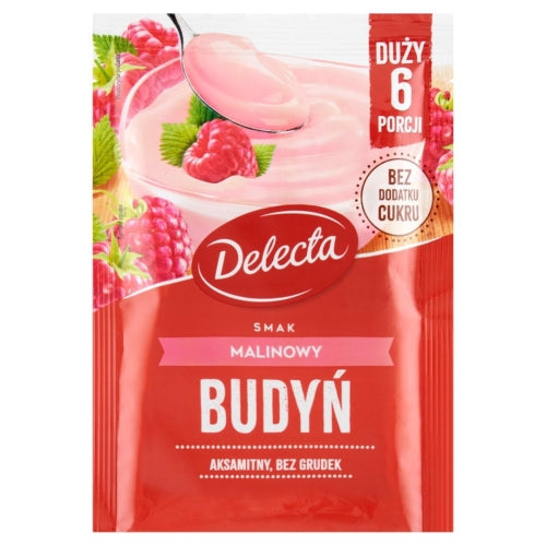 budyn delecta o smaku Malinowym 64 g
