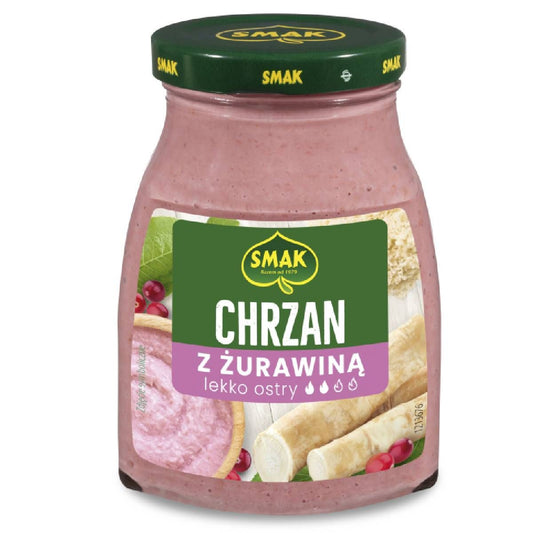Chrzan Żurawinowy 190ml/175g Smak