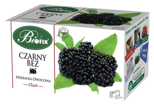BIFIX CLASSIC CZARNY BEZ HERBATKA OWOCOWA EKSPRESOWA 20x2.5g