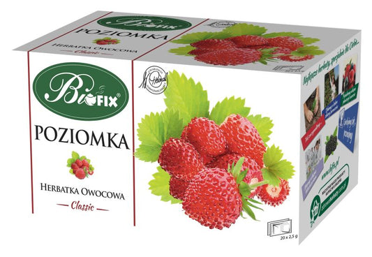 BI FIX CLASSIC POZIOMKA HERBATKA OWOCOWA EKSPRESOWA 20x2,5g