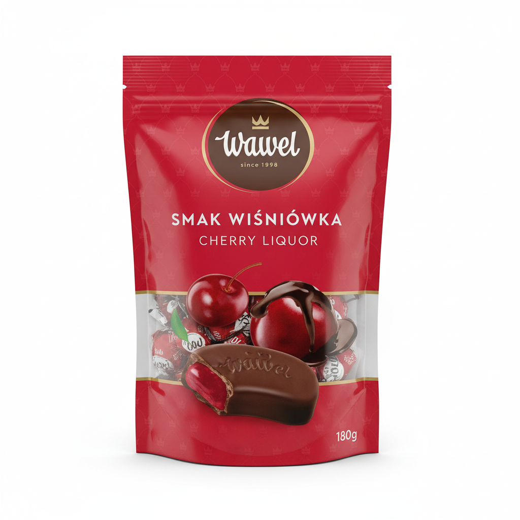 CZEKOLADKI SMAK WIŚNIÓWKA 180G WAWEL