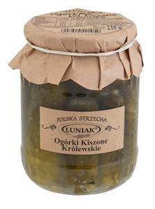 OGÓRKI KISZONE KRÓLEWSKIE 720ML/710G LUNIAK