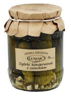 OGORKI KONSERWOWE Z CZOSNKIEM LUNIAK 680g