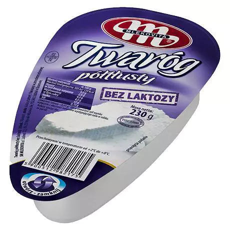 TWAROG BEZ LAKTOZY POLTLUSTY KLINEK 230g