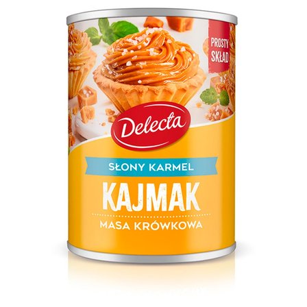 MASA KRÓWKOWA DELECTA KAJMAK SŁONY KARMEL 400G