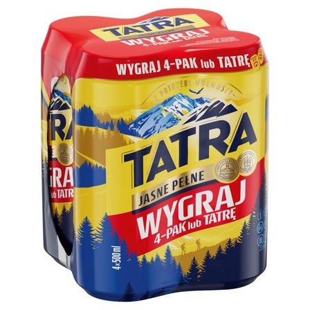 PIWO TATRA JASNE PELNE 6% 500 ml 4-PAK